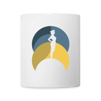 Hôtesse de l’air Hôtesse de l’air Avion - Mug blanc - blanc - Devant