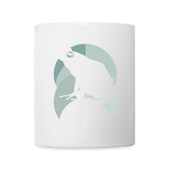Amphibie Frosch Quark - Tasse - Weiß - Vorne
