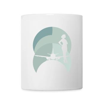 Flugbegleiter Flug - Tasse - Weiß - Vorne