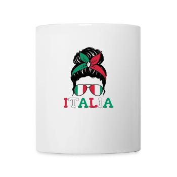 Italia Femme Italienne Fille Italie Motif - Mug blanc - blanc - Devant