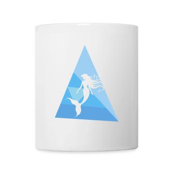 Aquarium à ailerons - Mug blanc - blanc - Devant