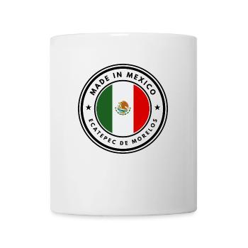 Hergestellt in Mexiko Ecatepec de Morelos Emblem - Tasse - Weiß - Vorne