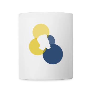 Barbe à moustache - Mug blanc - blanc - Devant