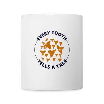 Haifischzähne Sammler Fossilienjagd Paläontologie - Tasse - Weiß - Vorne