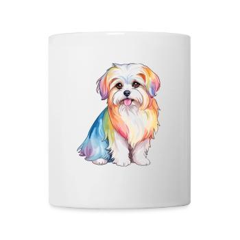 Malteser Wasserfarben - Tasse - Weiß - Vorne