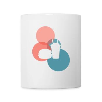 Imbisswagen Imbiss Mahlzeit - Tasse - Weiß - Vorne