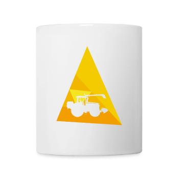 Moissonneuse-batteuse agricole agricole - Mug blanc - blanc - Devant