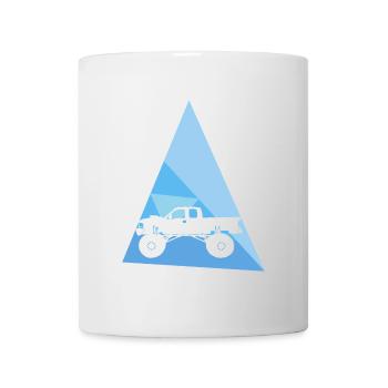 Reifen Monstertruck - Tasse - Weiß - Vorne