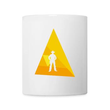 Western Rodeo Cowboystiefel - Tasse - Weiß - Vorne