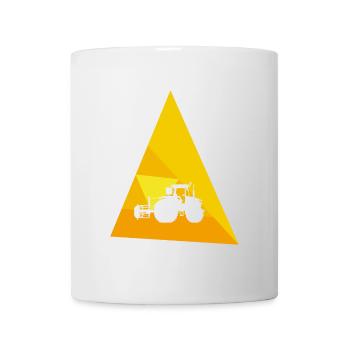 Farmer Farm Combine Harvester - Mug - white - Front