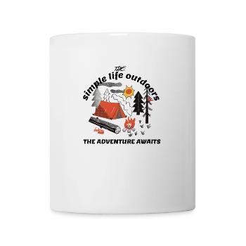 The Outdoor Adventure Awaits - Mug - white - Front