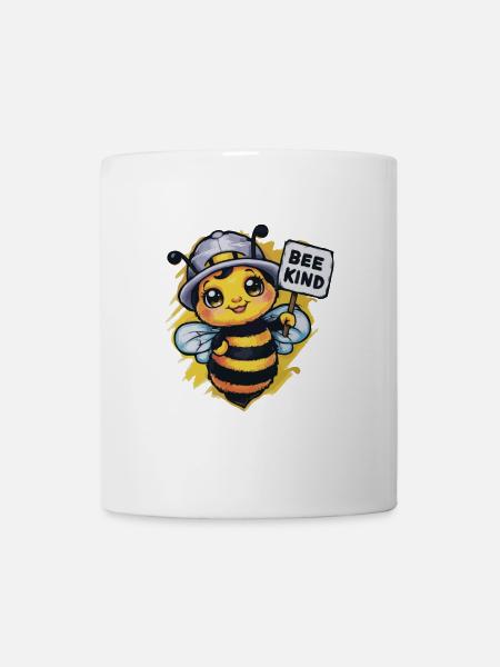 Bee Kind Biene - Tasse - Weiß