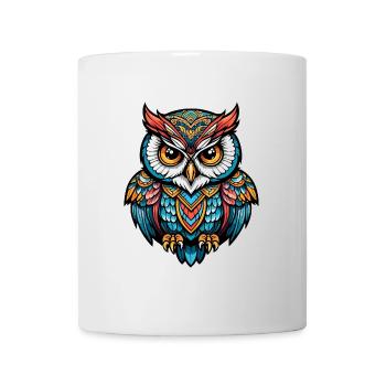 Owl Neo Traditional - Mug - white - Front