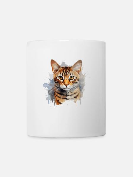 Bengal Katze - Tasse - Weiß
