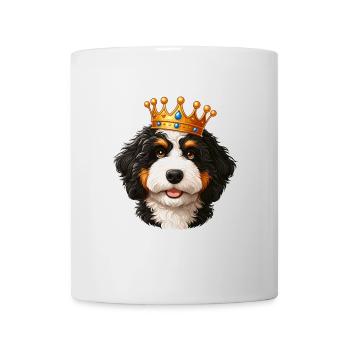 Couronne de chien Bernedoodle - Mug blanc - blanc - Devant