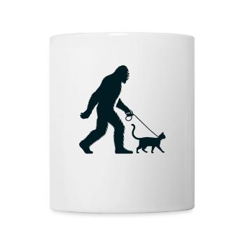 Bigfoot Katze Lustige Bilder - Tasse - Weiß - Vorne
