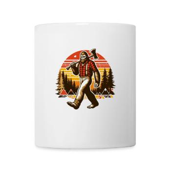 Bûcheron Forester Bigfoot - Mug blanc - blanc - Devant
