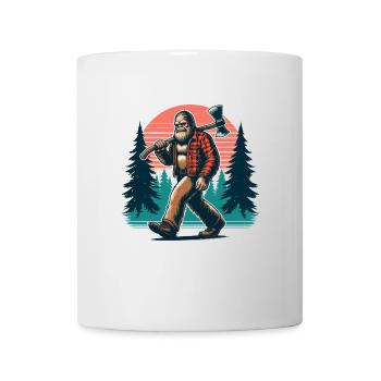 Bûcheron Forester Bigfoot - Mug blanc - blanc - Devant