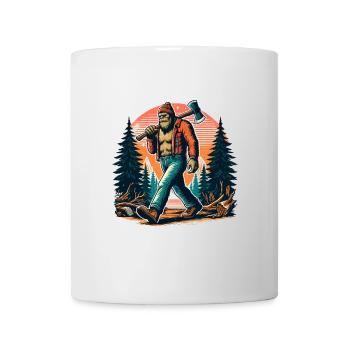 Bûcheron Forester Bigfoot - Mug blanc - blanc - Devant
