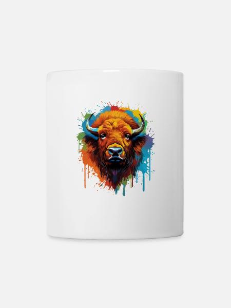 Bison - Tasse - Weiß