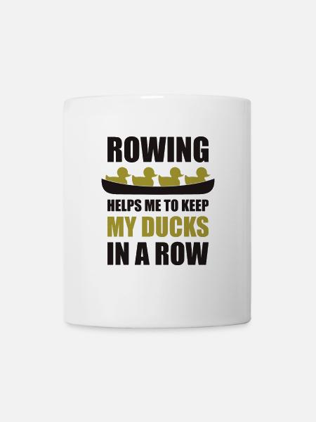 Rowing Rubberducks Funny Rowing - Mug - white