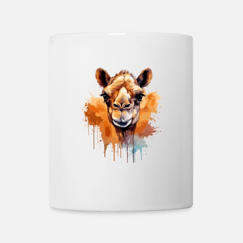Tête de chameau - Mug blanc - blanc