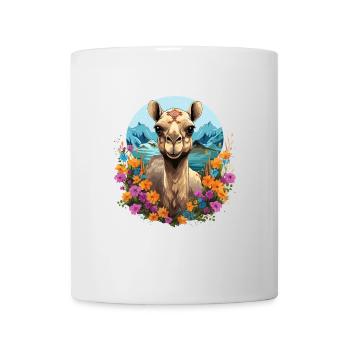 Camel Camel Head Flowers - Mug - white - Front