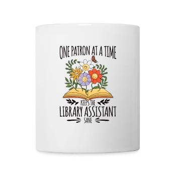 Library Aide Funny Library Assistant - Mug - white - Front