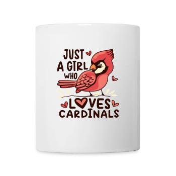 Juste une fille qui aime les cardinaux Cardinal rouge Oiseau cardinal - Mug blanc - blanc - Devant