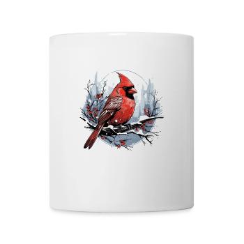 Rotkardinal Kardinal Vogel - Tasse - Weiß - Vorne