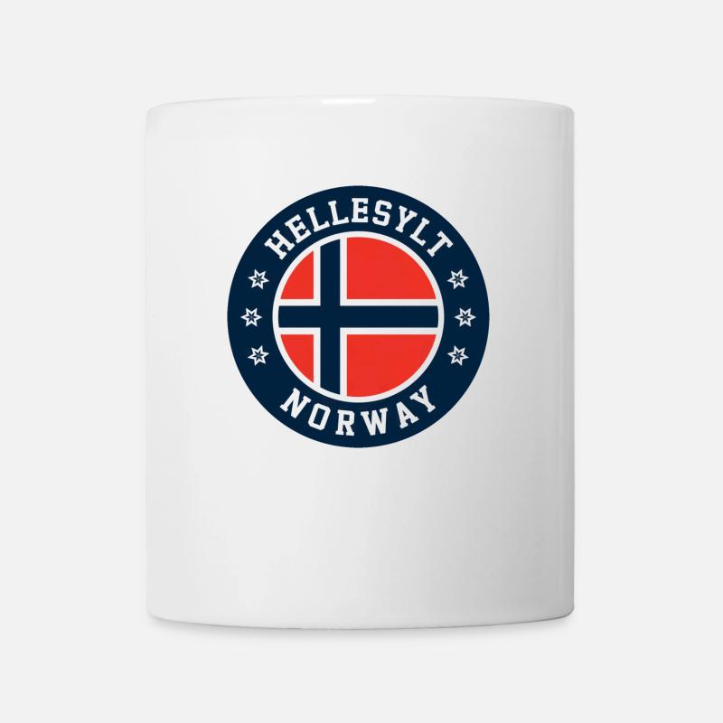 Hellesylt Norway Flag - Mug - white