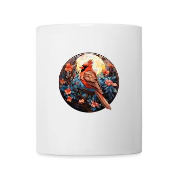 Rotkardinal Kardinal Vogel - Tasse - Weiß - Vorne