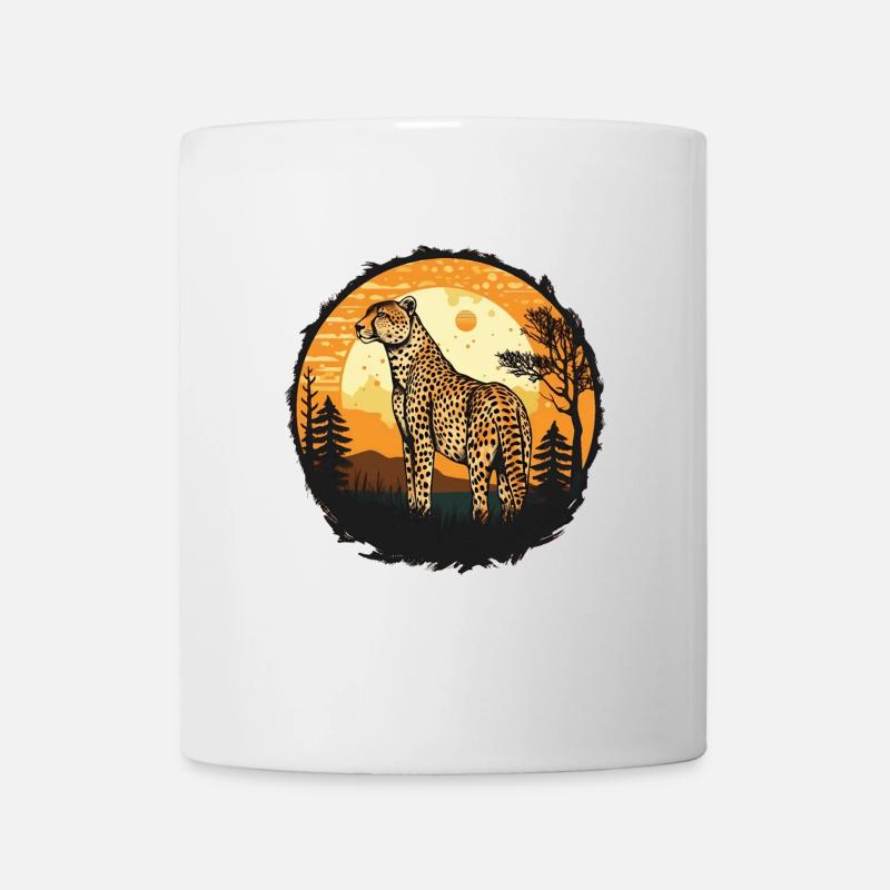 Guépard Gepard - Mug blanc - blanc
