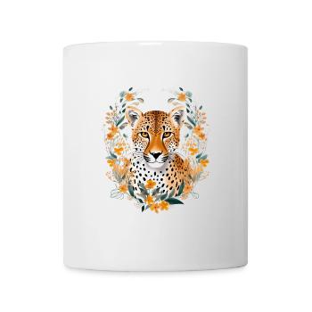 Cheetah Cheetah Flowers - Mug - white - Front