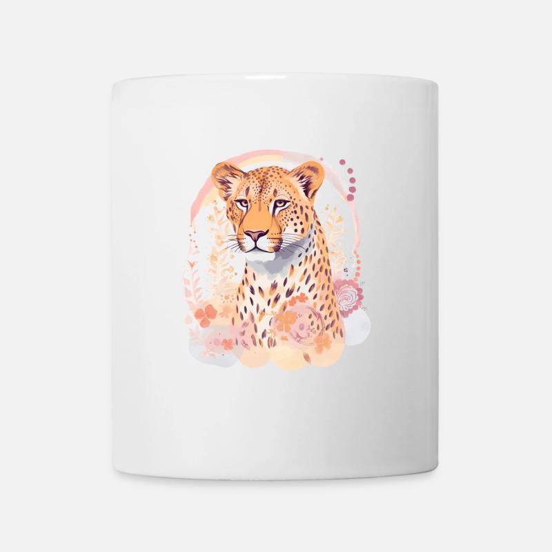 Cheetah Cheetah Flowers - Mug - white
