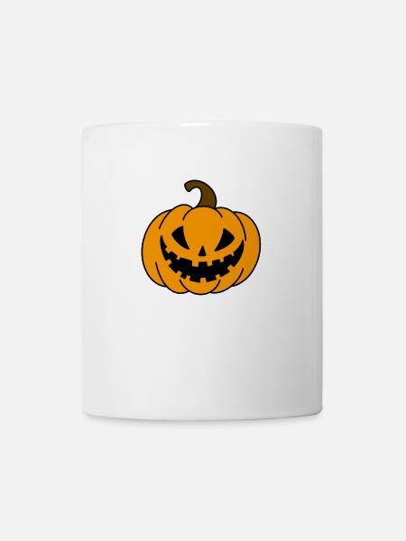 gruseliger Kürbis - Tasse - Weiß