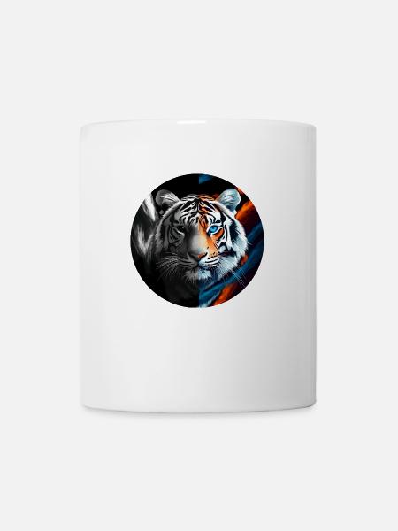 La force sauvage et libre du tigre - Mug blanc - blanc
