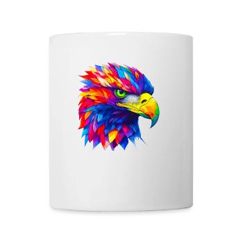 Regard d’aigle, indomptable - Mug blanc - blanc - Devant