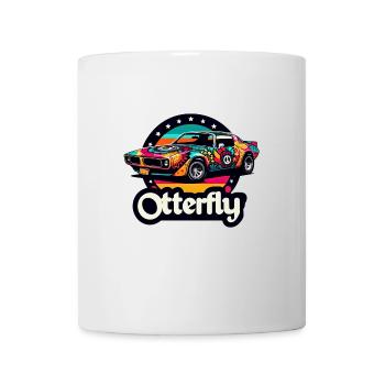 Retro Peace and Love Auto Classic - Tasse - Weiß - Vorne