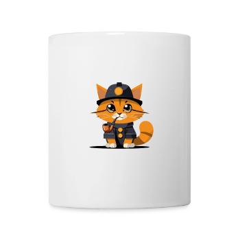 Detective Whiskers - Tasse - Weiß - Vorne