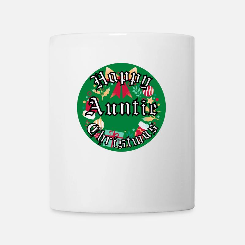 Joyeux Noël tante - Mug blanc - blanc