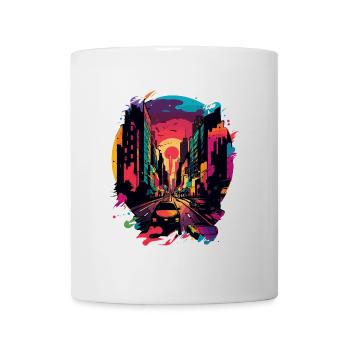 King of the Savanna: A Majestic Lions Gaze - Mug - white - Front
