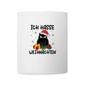 Ich Hasse Weihnachten Katze Weihnachtsgeschenk - Tasse - Weiß - Vorne