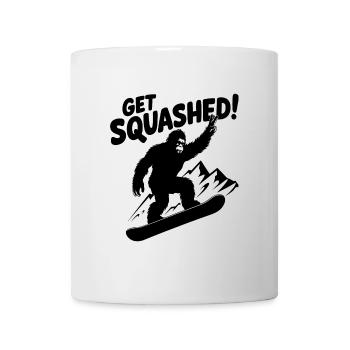 Sasquatch Bigfoot Snowboard Snowboarder - Tasse - Weiß - Vorne