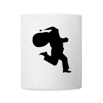 Santa Claus is running - Tasse - Weiß - Vorne
