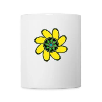 Abstrakte mit verschiedenen Mustern - Tasse - Weiß - Vorne