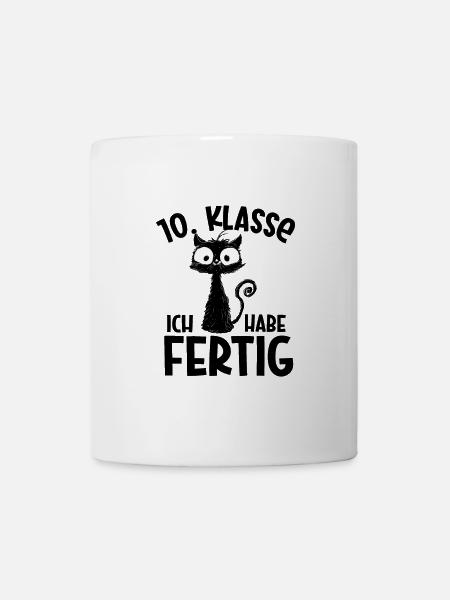 10. Klasse Geschafft Absolvent Schulende Abschluss - Tasse - Weiß
