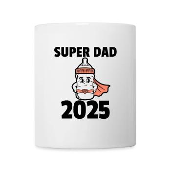 Super papa 2025 - Mug blanc - blanc - Devant