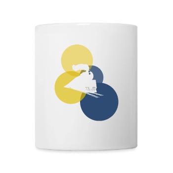 Steam locomotive Rails Model railway - Mug - white - Front