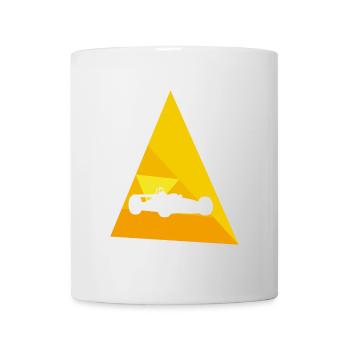 Autorennen Turbo - Tasse - Weiß - Vorne